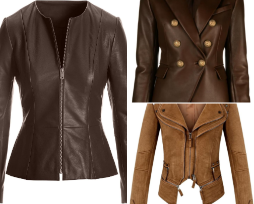 Leather Jackets cover photo collage