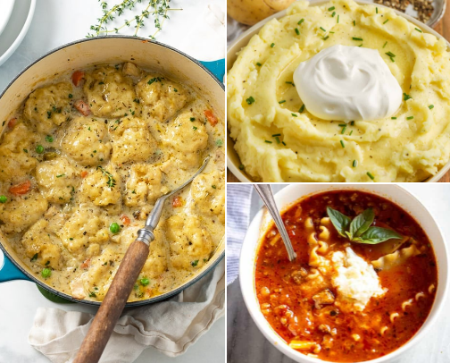 Comfort food recipes! Enjoy! 😉 cover photo collage