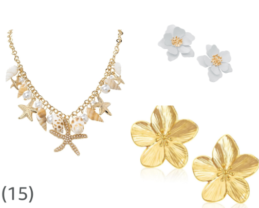 Amazon beach wear accesories cover photo collage