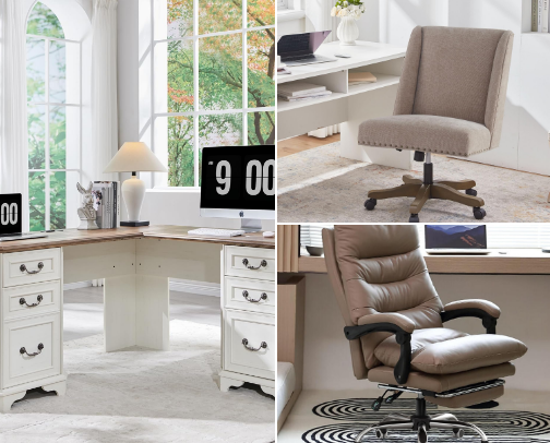 Home Office Ideas That Improve Focus & Comfort cover photo collage