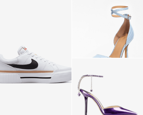 Shoes and heels 💜 cover photo collage
