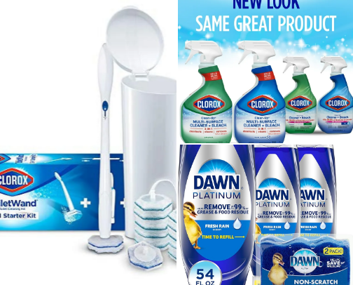Cleaning products that I love to use in my every day cleaning routine. cover photo collage