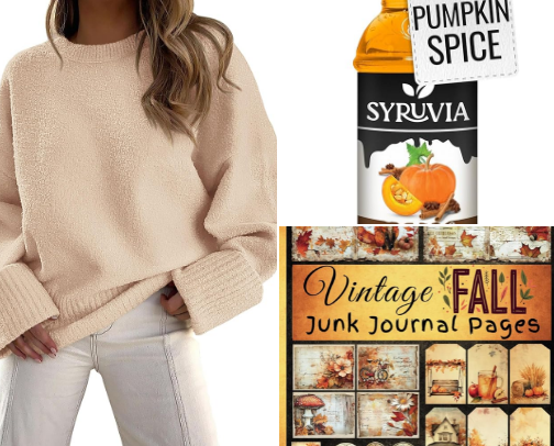 Pumpkins, Plaids & Plot Twists🍂 cover photo collage