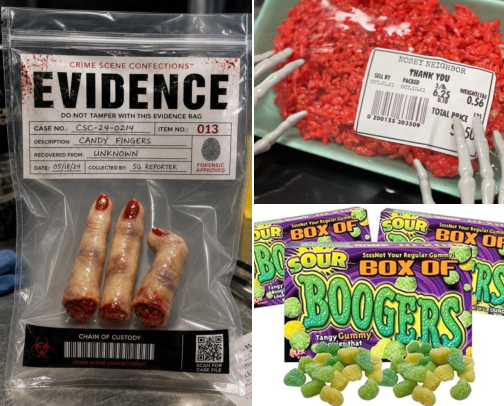 The Best Grossest Candy For Halloween cover photo collage