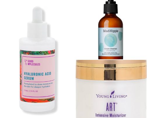 Clean skincare cover photo collage