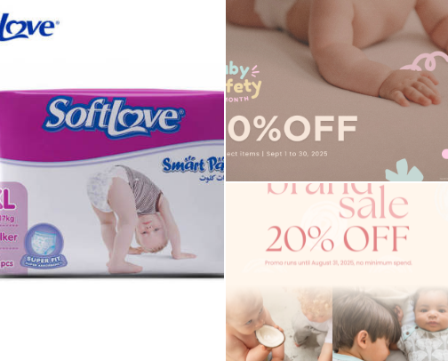 Baby products cover photo collage