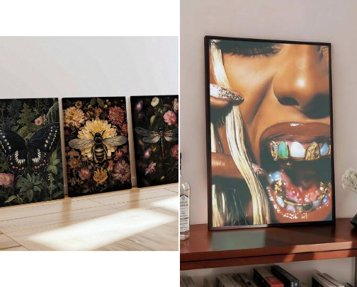 Print painting collections cover photo collage