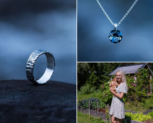 Gorgeous Swedish jewelry cover photo collage