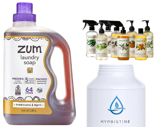 Cleaning products you’ll find in my nontoxic home 🌱✨ cover photo collage