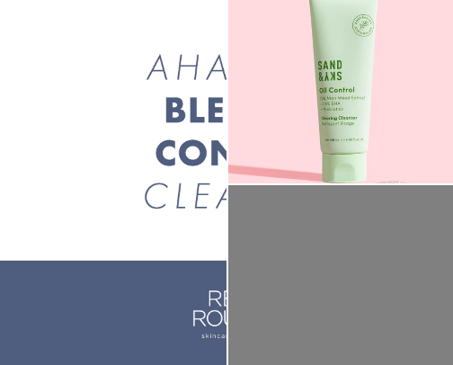 Skin care cover photo collage