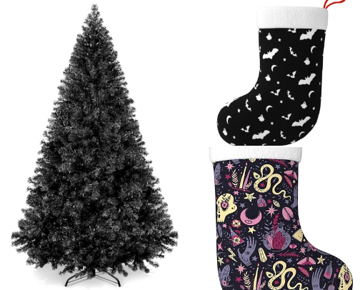 Merry & Macabre: A Dark Christmas List cover photo collage