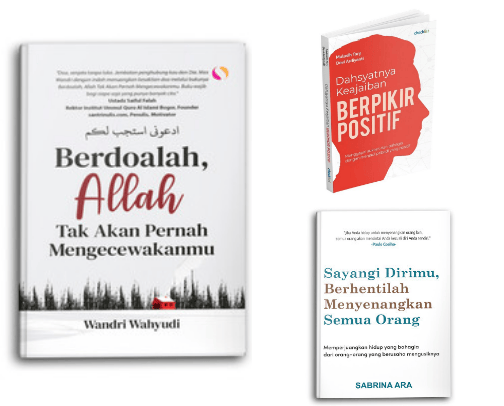 Rekomendasi buku motivasi islami cover photo collage