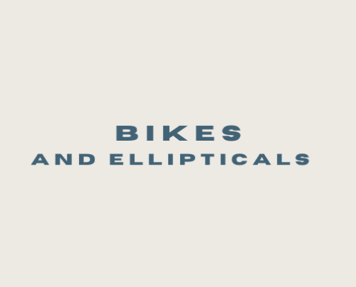 Bikes and Ellipticals cover photo collage