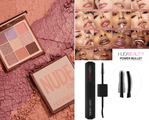 • huda beauty • cover photo collage