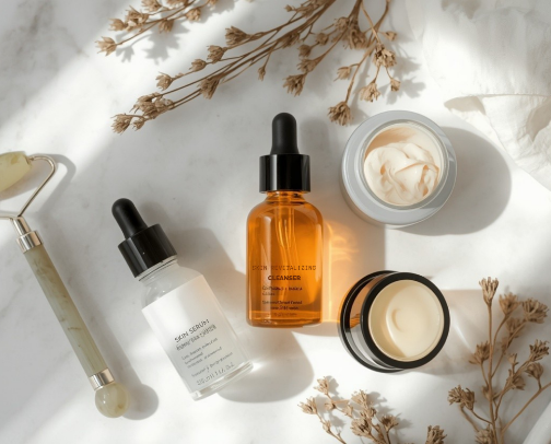 Natural Skincare for Perimenopause — Supplements, Gut Health & Clean Beauty Picks cover photo collage