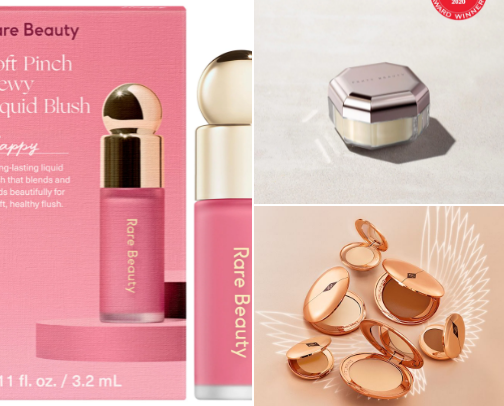 Mini makeup and skincare you can take to your vacation 🩵 cover photo collage