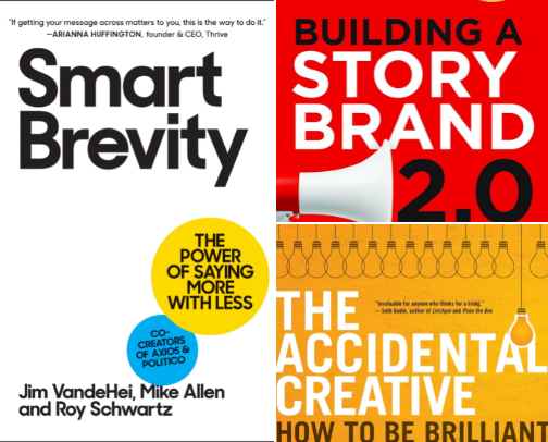 Must-Read Books for Creatives, Marketers & Communications Pros cover photo collage