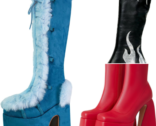 Platform Shoes: Boots, heels and sneakers! ✨ cover photo collage