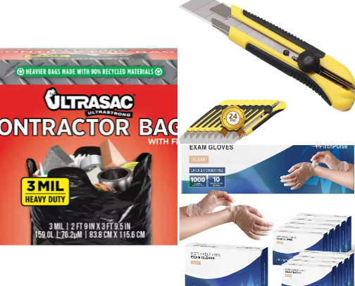 I use these Supplies for Cleanouts cover photo collage