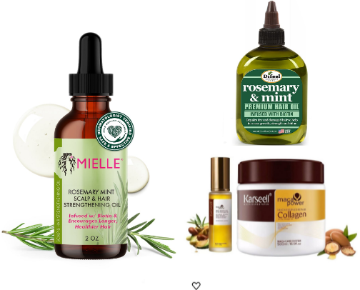 Great for dry hair — deeply nourishes, reduces breakage, and supports healthy hair growth. cover photo collage