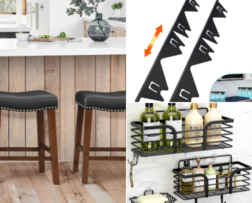 Products I bought for my new house. cover photo collage