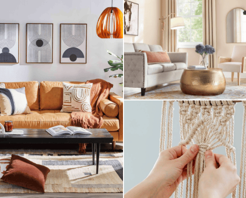 Home Decor and Living cover photo collage