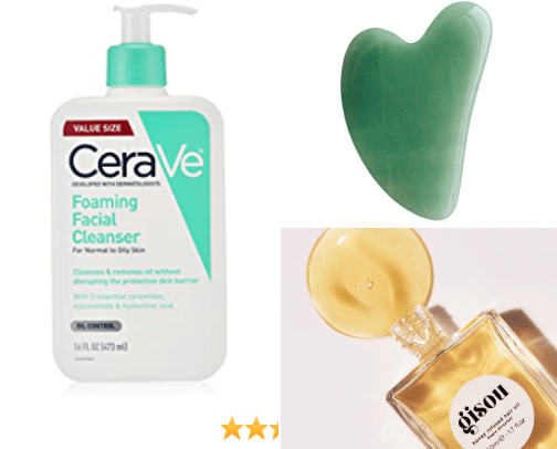 Skin care  + hair care products cover photo collage