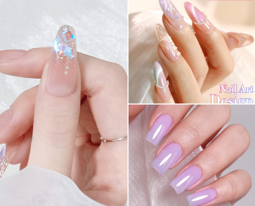 Ethereal Summer Nails: Celestial & Iridescent Inspo cover photo collage