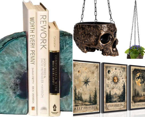 Witchy Home Decor: Gothic, Celestial & Mystical Decor Ideas cover photo collage