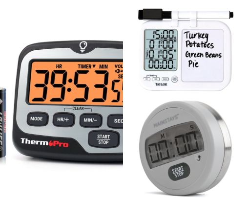 I Finally Found Kitchen Timers That Track Three Dishes Cooking at Once cover photo collage