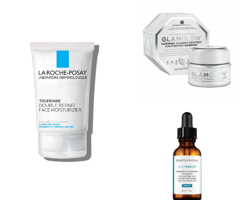 Skincare product cover photo collage