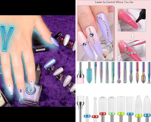DIY NAILS AT HOME / CUTE NAIL POOLISH WITH GLUE cover photo collage