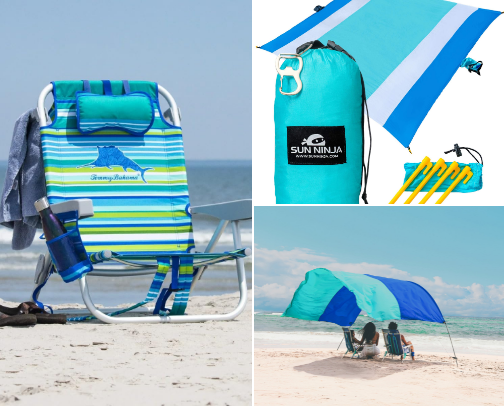 Beach essentials cover photo collage