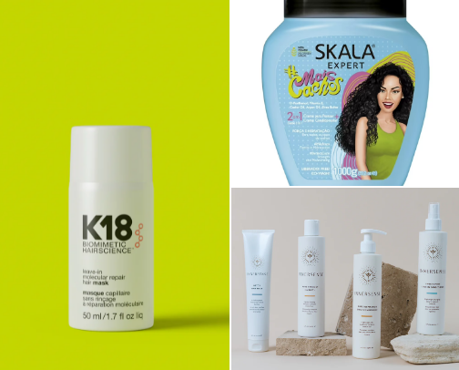 Curly hair products cover photo collage