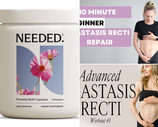 Postpartum Recovery - Supplements & Workout cover photo collage