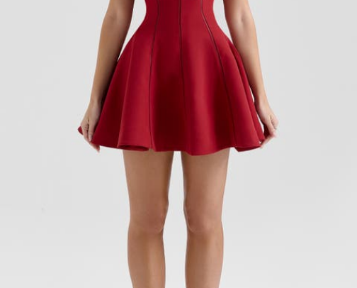 Halter Mini Dress cover photo collage