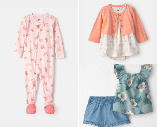 Summer Baby Girl Finds cover photo collage