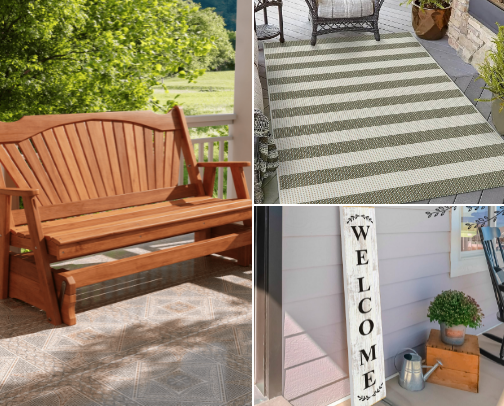 Front Porch Decor cover photo collage