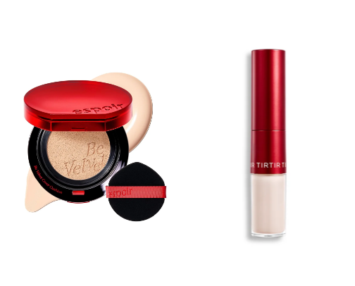 full face of korean products cover photo collage