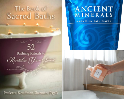 🌙 Sacred Bath Rituals 🌸: A Journey to Divine Healing and Self-Care 🌀 cover photo collage
