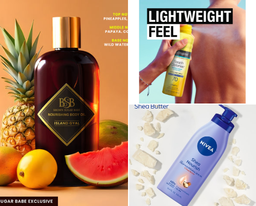 Skincare for the Body 🤎 cover photo collage