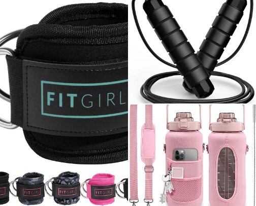 gym accessories cover photo collage