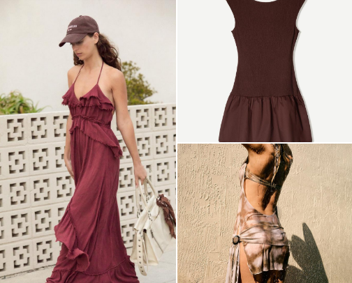 BERSHKA dresses cover photo collage