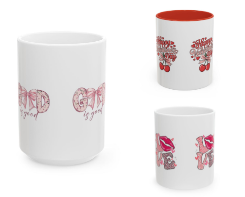 Cute cups 💖 cover photo collage