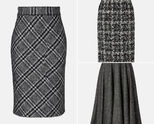 Dresses and skirts cover photo collage