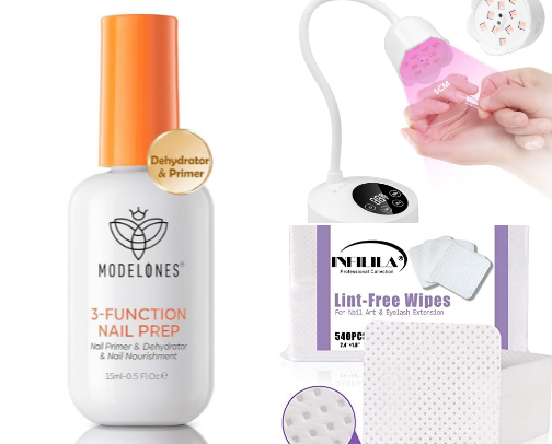 Gel X/Builder Gel Nails At Home cover photo collage