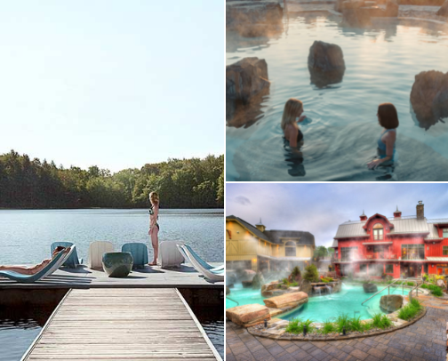 Best outdoor spas in Quebec (near Mtl) - Lilit’s famous list cover photo collage