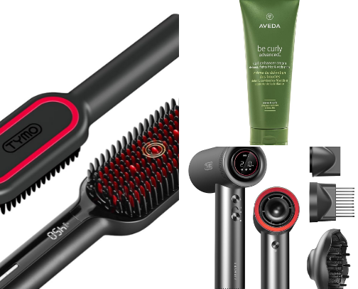 Hair care- everything from hair tools to serums, and frizz control cover photo collage