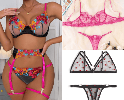 Lingerie cover photo collage