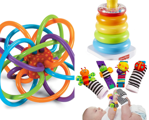 Baby toys under 1! cover photo collage
